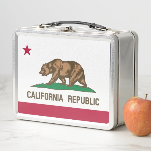 Lunch Box California State Flag Métal Lunbox (En situation)