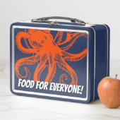 Lunch Box Calin poulpe orange (En situation)