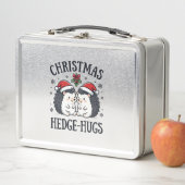 Lunch Box Câlins de Noël au hérisson Mignon design de vacanc (En situation)