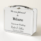 Lunch Box Calligraphie minimale simple ajouter votre nom mar (Devant)