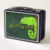 Lunch Box Caméléon vert mignon (Dos)