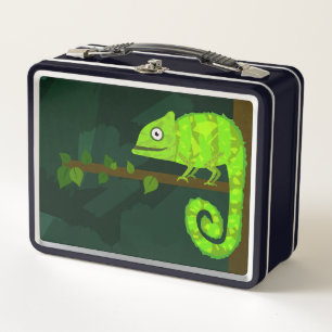 Lunch Box Caméléon vert mignon