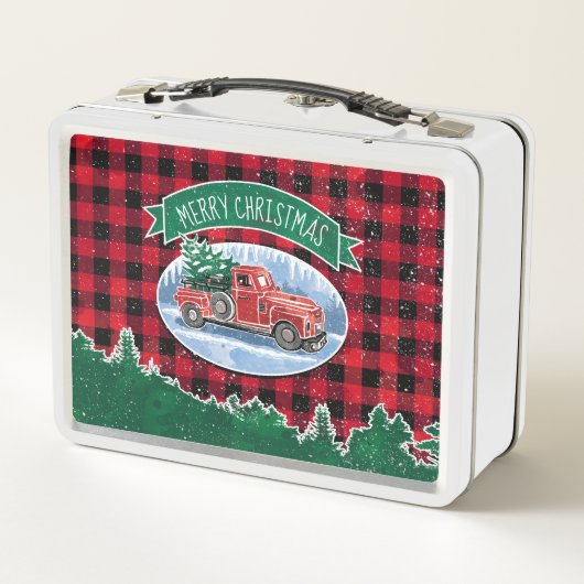 Lunch Box Camion Buffalo Plaid (Dos)