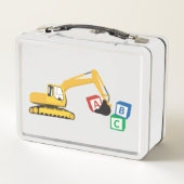 Lunch Box Camion de construction d'excavateur ABC (Dos)