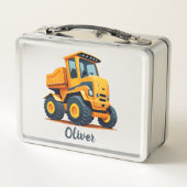 Lunch Box Camion de construction Jaune moderne (Dos)