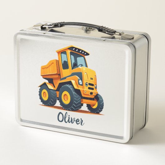Lunch Box Camion de construction Jaune moderne (Dos)