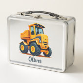 Lunch Box Camion de construction Jaune moderne (Devant)