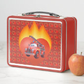 Lunch Box Camion de pompiers mignon pour la Saint-Valentin (En situation)