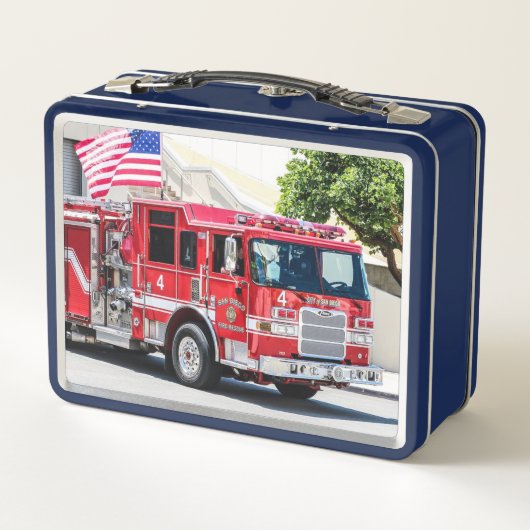 Lunch Box Camion d'incendie (Dos)
