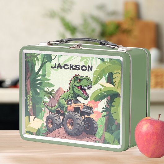 Lunch Box Camion Dinosaur Enfants sur mesure Retour à l'écol
