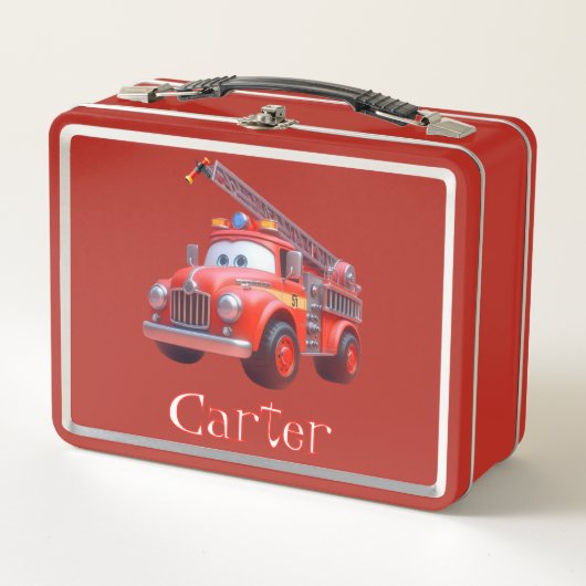 Lunch Box Camion feu mou (Devant)