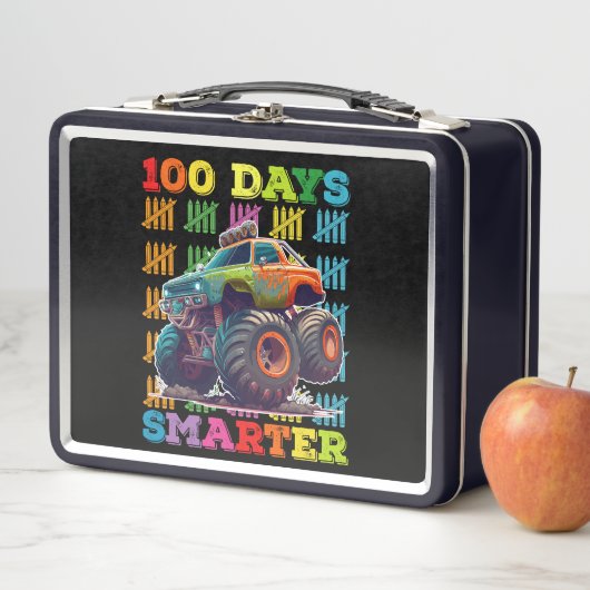 Lunch Box Camion Monstre 100 Jours Plus Intelligent École 10 (En situation)