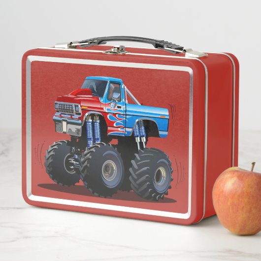 Lunch Box Camion monstre de dessin animé (En situation)