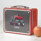 Lunch Box Camion monstre rouge (En situation)