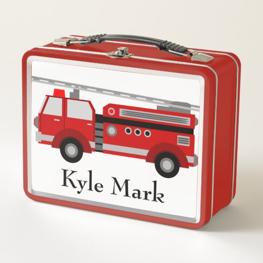 Lunch Box Camion moteur d'incendie (Devant)