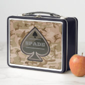 Lunch Box Camo de désert de spade personnalisé (En situation)