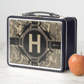 Lunch Box Camo Hélicoptère Désert Personnalisé (En situation)