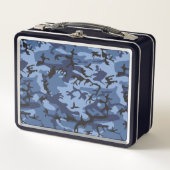 Lunch Box Camouflage bleu marine, Militaire, Armée (Devant)