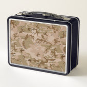 Lunch Box Camouflage Désert Avec Galets, Militaire, Armée (Dos)