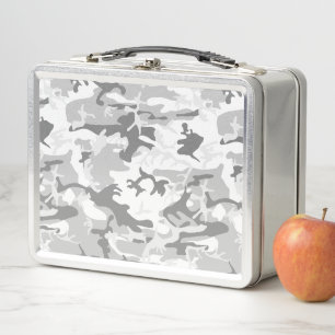 Lunch Box Camouflage gris neige d'hiver, Militaire, Armée