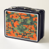 Lunch Box Camouflage orange et vert, Militaire, Armée (Dos)
