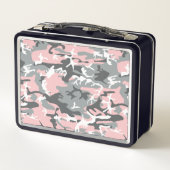 Lunch Box Camouflage rose et gris, Militaire, Armée (Dos)
