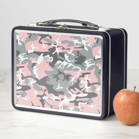 Lunch Box Camouflage rose et gris, Militaire, Armée (En situation)