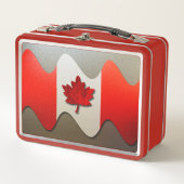 Lunch Box Canada Flag-Chrome par Shirley Taylor (Devant)