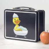 Lunch Box Canard à la baignade avec baignoire et mousse (En situation)