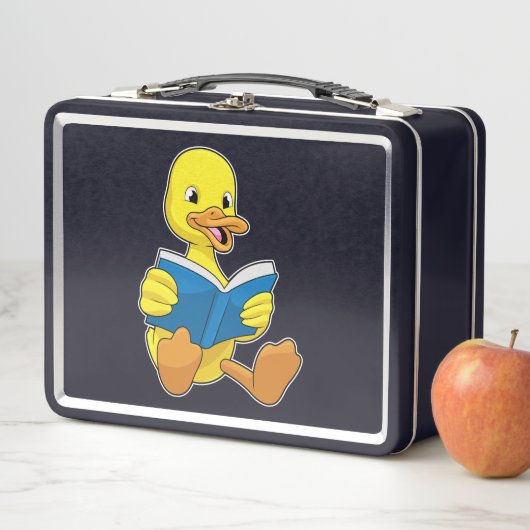 Lunch Box Canard à la lecture avec livre (En situation)