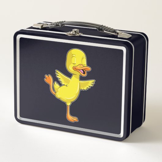 Lunch Box Canard au Yoga Fitness sur une jambe (Devant)