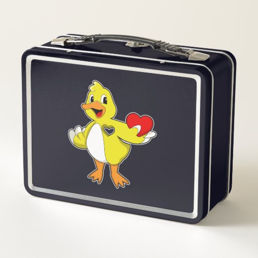 Lunch Box Canard avec coeur (Dos)