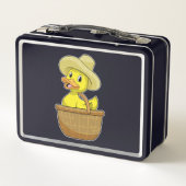 Lunch Box Canard comme fermier avec panier (Dos)