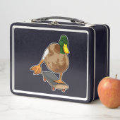 Lunch Box Canard comme patineur avec skateboard (En situation)