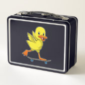 Lunch Box Canard comme patineur avec skateboard (Dos)