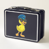 Lunch Box Canard comme pilote avec casquette pilote (Dos)