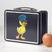 Lunch Box Canard comme pilote avec casquette pilote (En situation)