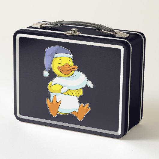 Lunch Box Canard dormant avec casquette (Devant)