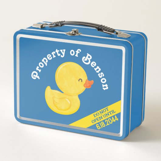 Lunch Box Canard en caoutchouc 1er anniversaire heure Capsul (Devant)