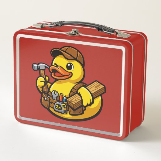 Lunch Box Canard en caoutchouc charpentier (Devant)