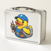 Lunch Box Canard en Caoutchouc Électricien (Dos)