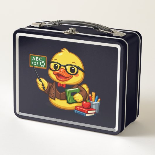 Lunch Box Canard en Caoutchouc Enseignant (Devant)