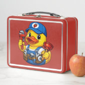 Lunch Box Canard en caoutchouc plombier (En situation)
