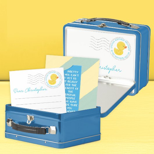 Lunch Box Canard en caoutchouc premier anniversaire heure Ca