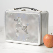 Lunch Box Caniche de luxe de perle et d'ormeau (En situation)