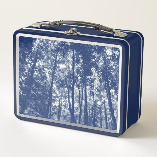 Lunch Box Canopée de bois - Effet Cyanotype (Devant)