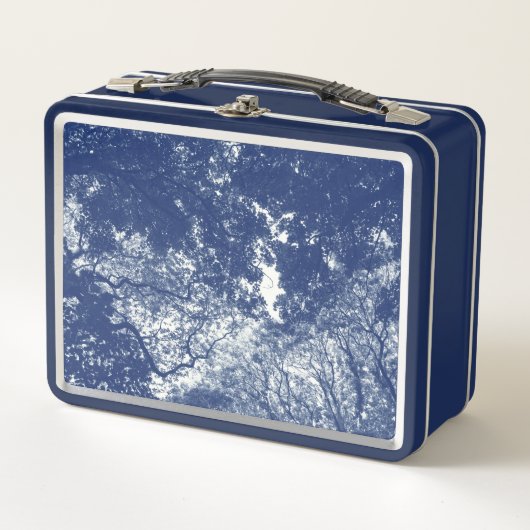Lunch Box Canopée forestière 02 - Effet Cyanotype (Devant)
