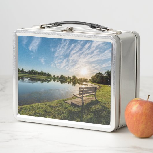 Lunch Box Cape Girardeau County Park Bench Sunset (En situation)