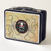 Lunch Box Capitaine pirate personnalisée (Devant)