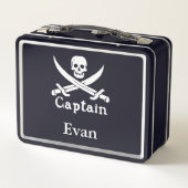 Lunch Box Capitaine pirate personnalisée (Dos)